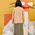 The Matahari Instant Kimono Top Khaki - Umbi