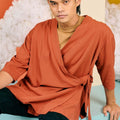 The Matahari Kimono Top Clay - Umbi