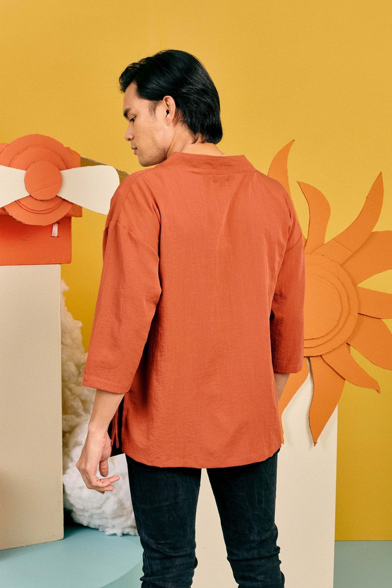 The Matahari Kimono Top Clay - Umbi
