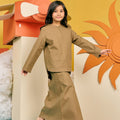 The Matahari Kurung Top Olive Green - Umbi