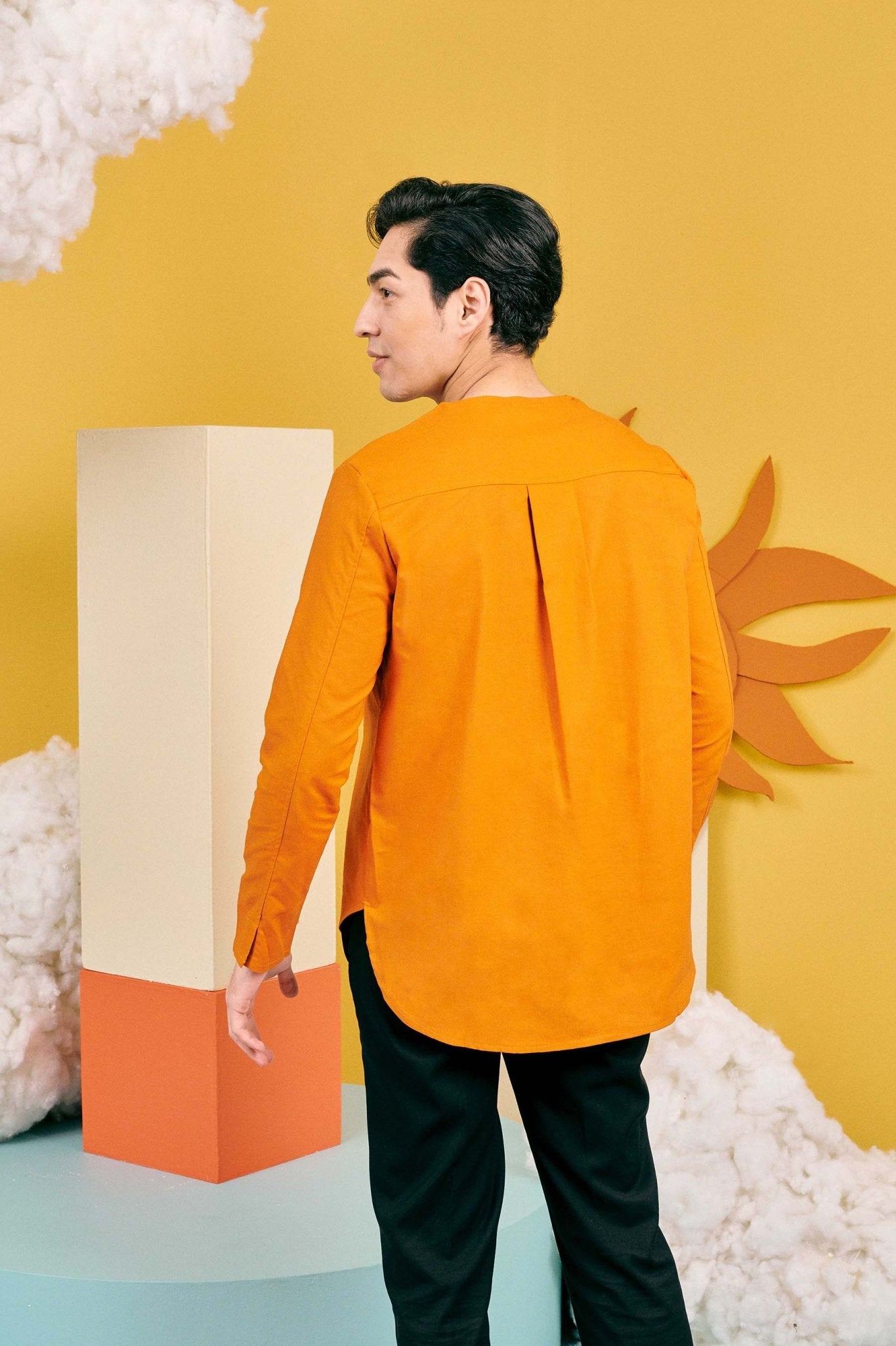 The Matahari Men Kurta Orange - Umbi