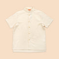 The Matahari Men Slim Fit Short Sleeves Shirt Beige - Umbi