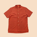 The Matahari Men Slim Fit Short Sleeves Shirt Clay - Umbi