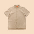 The Matahari Men Slim Fit Short Sleeves Shirt Khaki - Umbi
