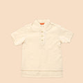 The Matahari Modern Short Sleeves Shirt Beige - Umbi