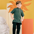 The Matahari Modern Short Sleeves Shirt Emerald - Umbi