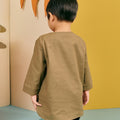 The Matahari Pair Pockets Kurta Top Olive Green - Umbi
