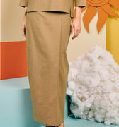 The Matahari Women Classic Skirt Olive Green - Umbi