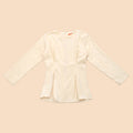 The Matahari Women Fitted Waist Blouse Beige - Umbi