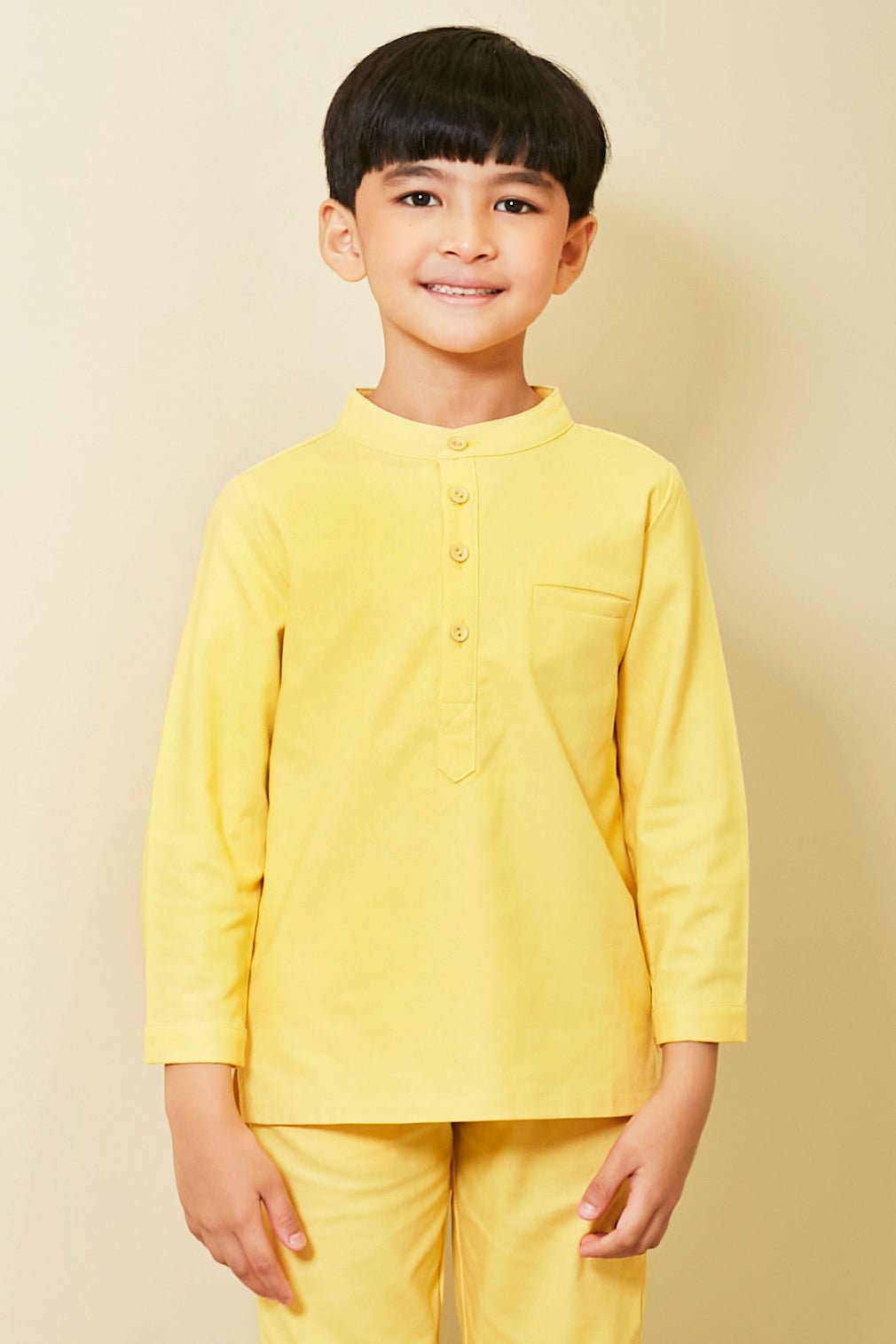 The Meriah Baju Melayu Top Yellow - Umbi