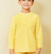 The Meriah Baju Melayu Top Yellow - Umbi