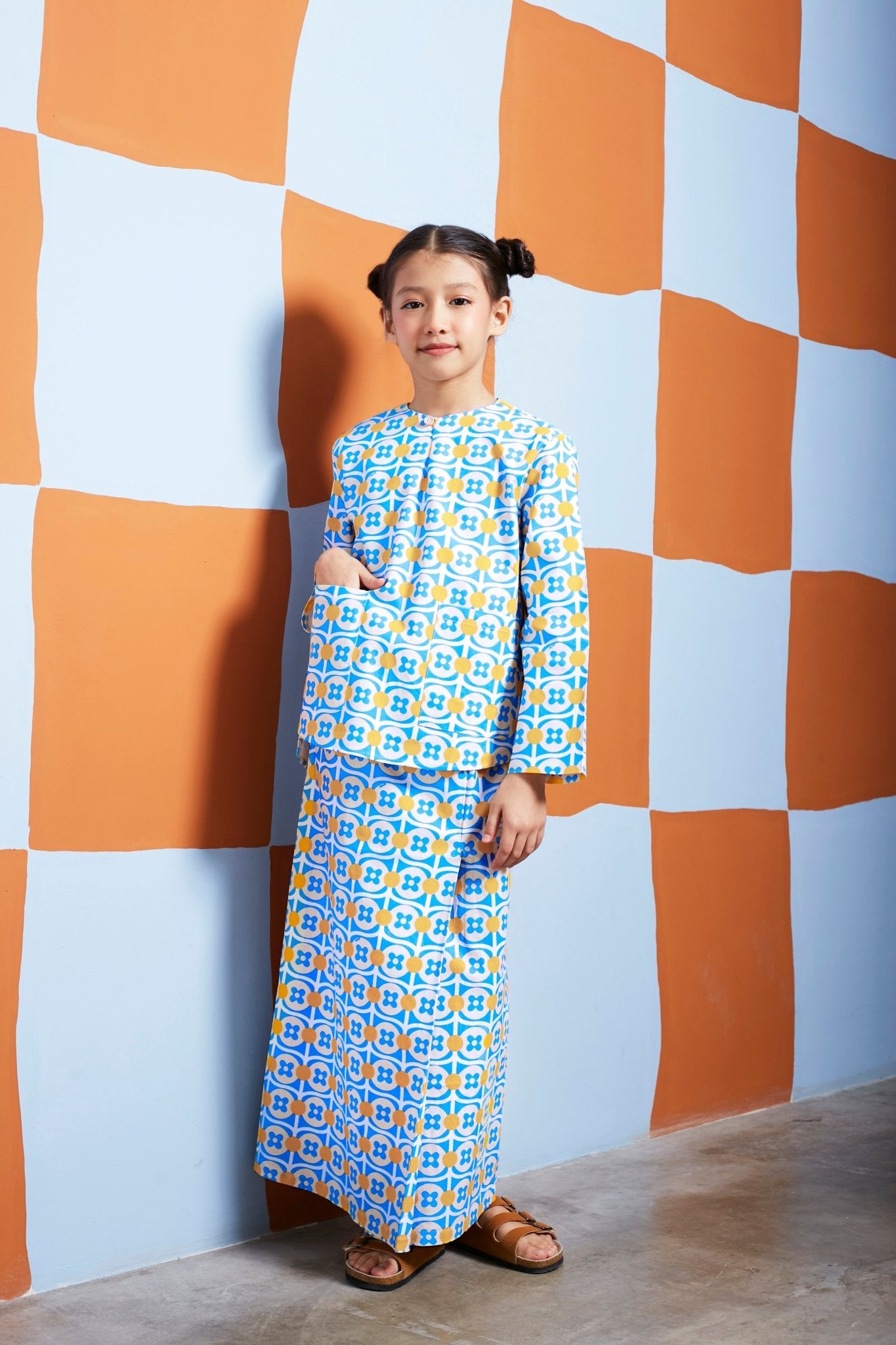 The Meriah Classic Skirt Pulut Print - Umbi