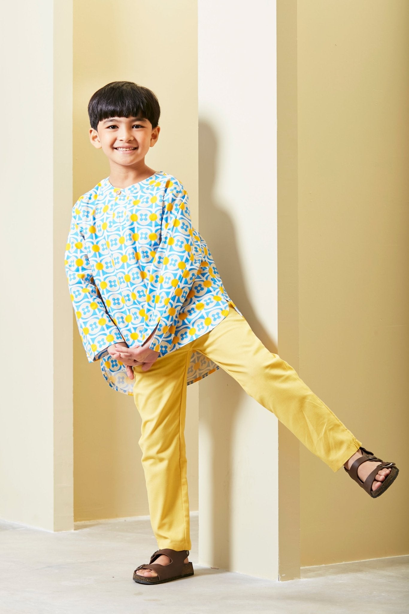 The Meriah Fitted Pants Yellow - Umbi