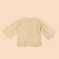 The Meriah Flare Blouse Yellow Checked - Umbi