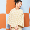 The Meriah Flare Blouse Yellow Checked - Umbi