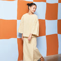 The Meriah Flare Blouse Yellow Checked - Umbi