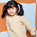 The Meriah Kurung Top Yellow Checked - Umbi