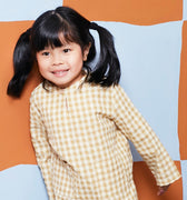 The Meriah Kurung Top Yellow Checked - Umbi