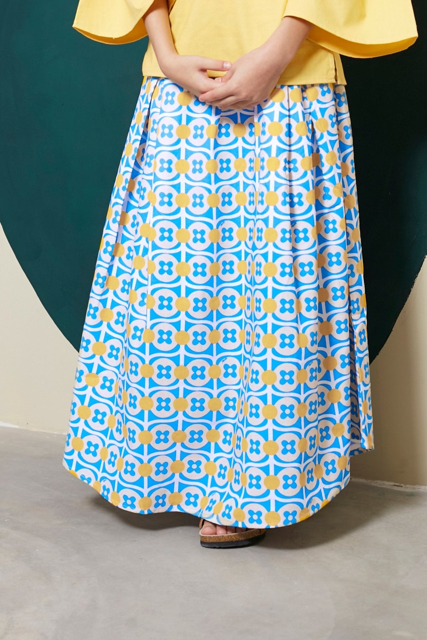 The Meriah Teacup Skirt Pulut Print - Umbi