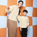 The Meriah Teluk Belanga Top Yellow Checked - Umbi