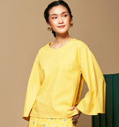 The Meriah Women Flare Blouse Yellow - Umbi