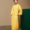 The Meriah Women Flare Blouse Yellow - Umbi