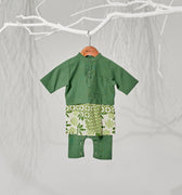 The Musim Collection Baby Baju Melayu 3 - in - 1 Borneo Print - Umbi