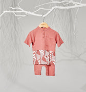 The Musim Collection Baby Baju Melayu 3 - in - 1 Harvest Print - Umbi