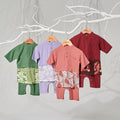 The Musim Collection Baby Baju Melayu 3 - in - 1 Harvest Print - Umbi