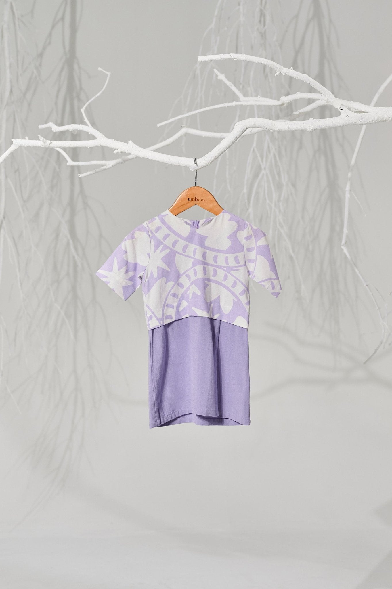 The Musim Collection Baby Kurung Dress Winter Print - Umbi