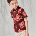The Musim Collection Boy Sunday Shirt Autumn Print - Umbi