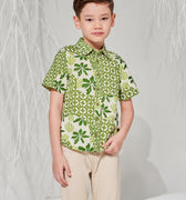 The Musim Collection Boy Sunday Shirt Borneo Print - Umbi