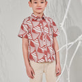 The Musim Collection Boy Sunday Shirt Harvest Print - Umbi