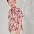 The Musim Collection Boy Sunday Shirt Harvest Print - Umbi