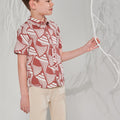 The Musim Collection Boy Sunday Shirt Harvest Print - Umbi