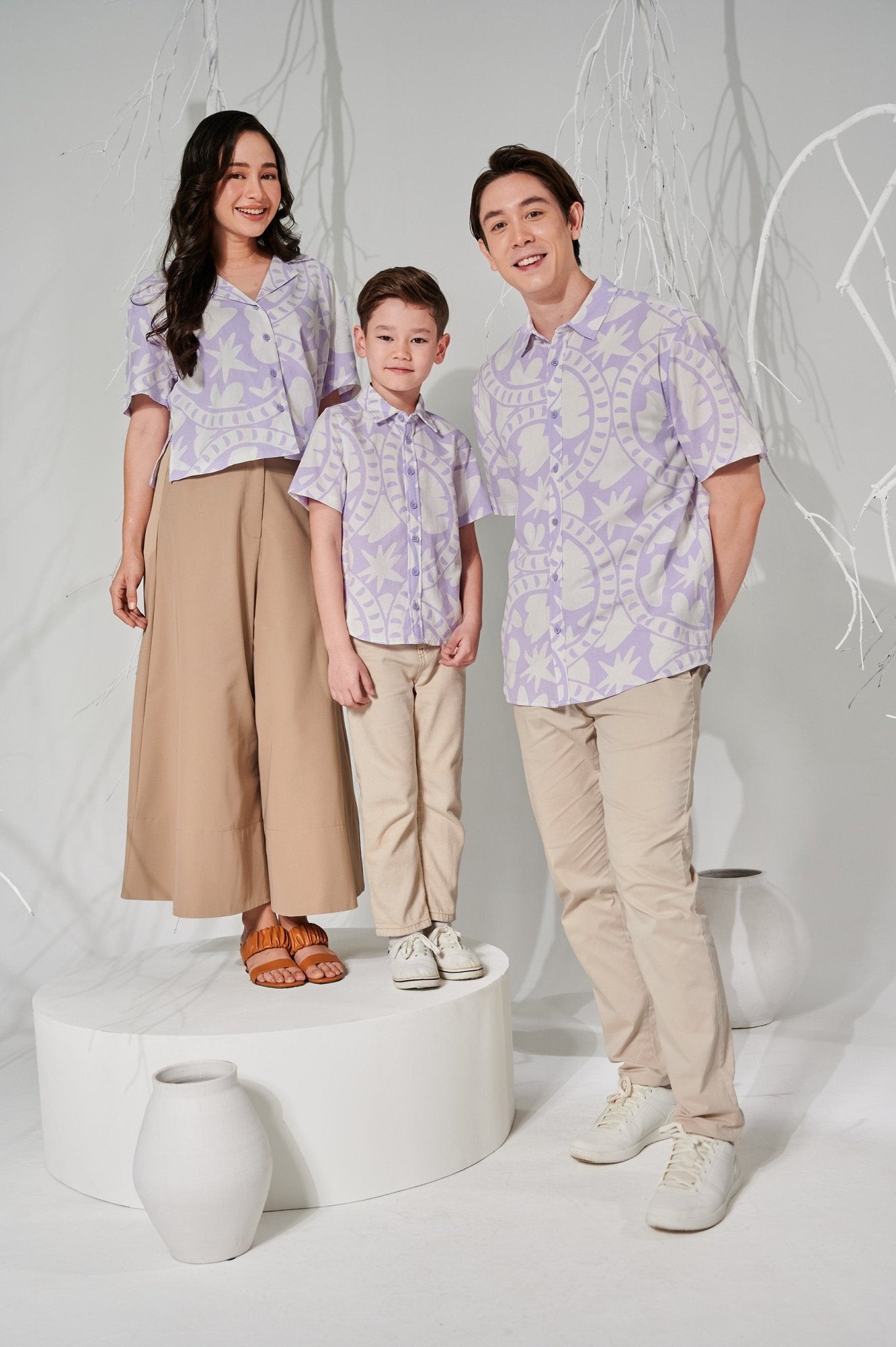 The Musim Collection Boy Sunday Shirt Winter Print - Umbi