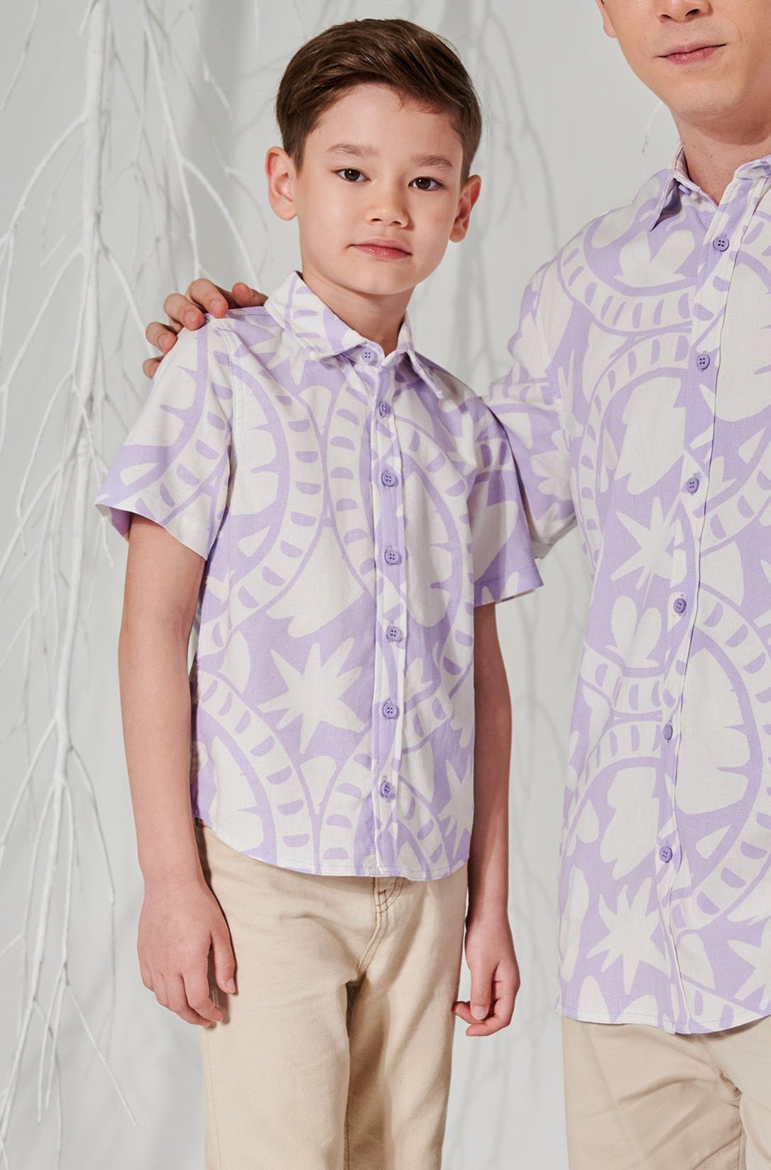 The Musim Collection Boy Sunday Shirt Winter Print - Umbi
