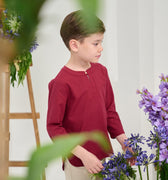 The Musim Collection Boy Teluk Belanga Burgundy - Umbi