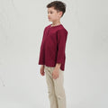 The Musim Collection Boy Teluk Belanga Burgundy - Umbi
