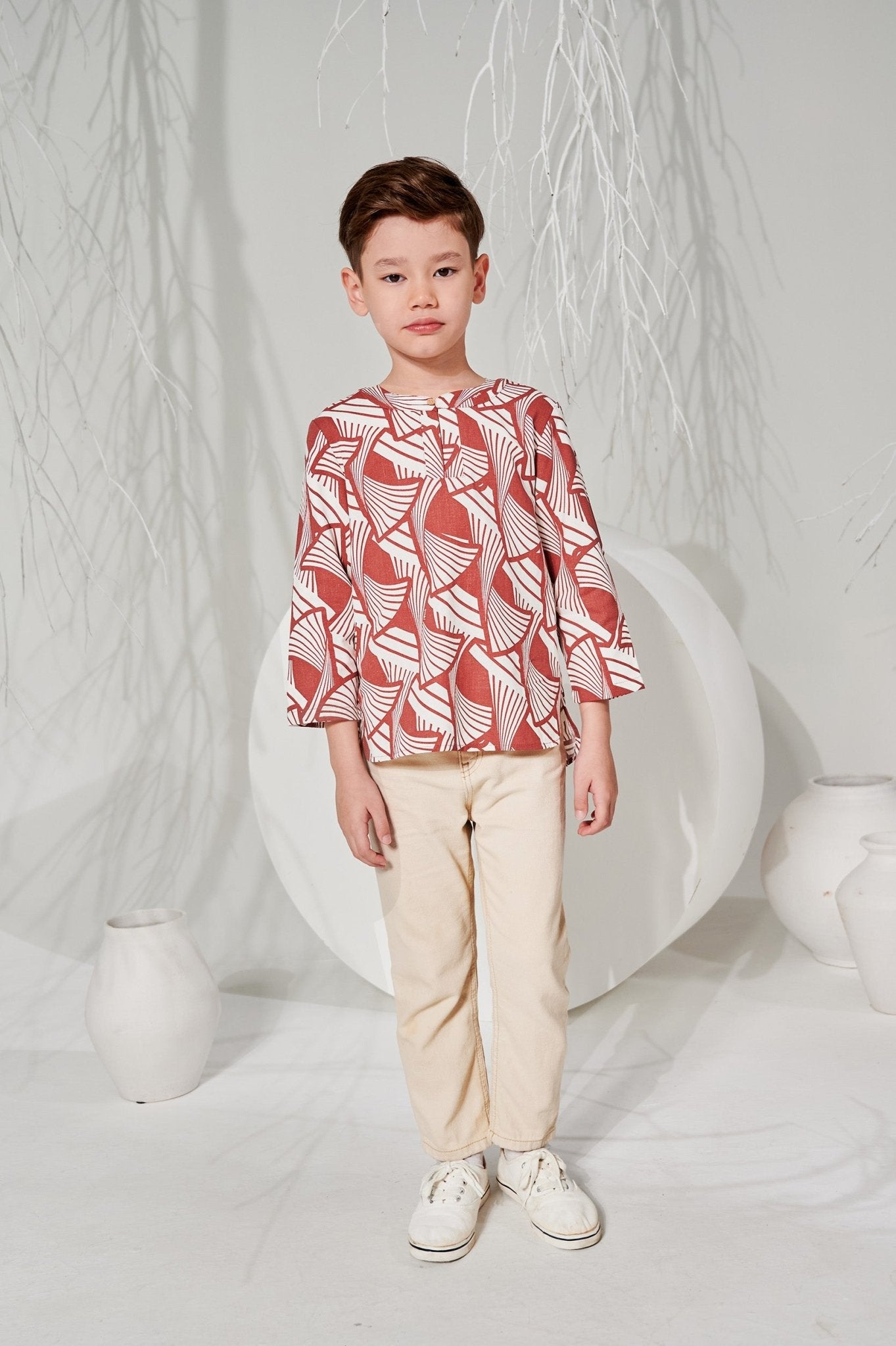 The Musim Collection Boy Teluk Belanga Harvest Print - Umbi