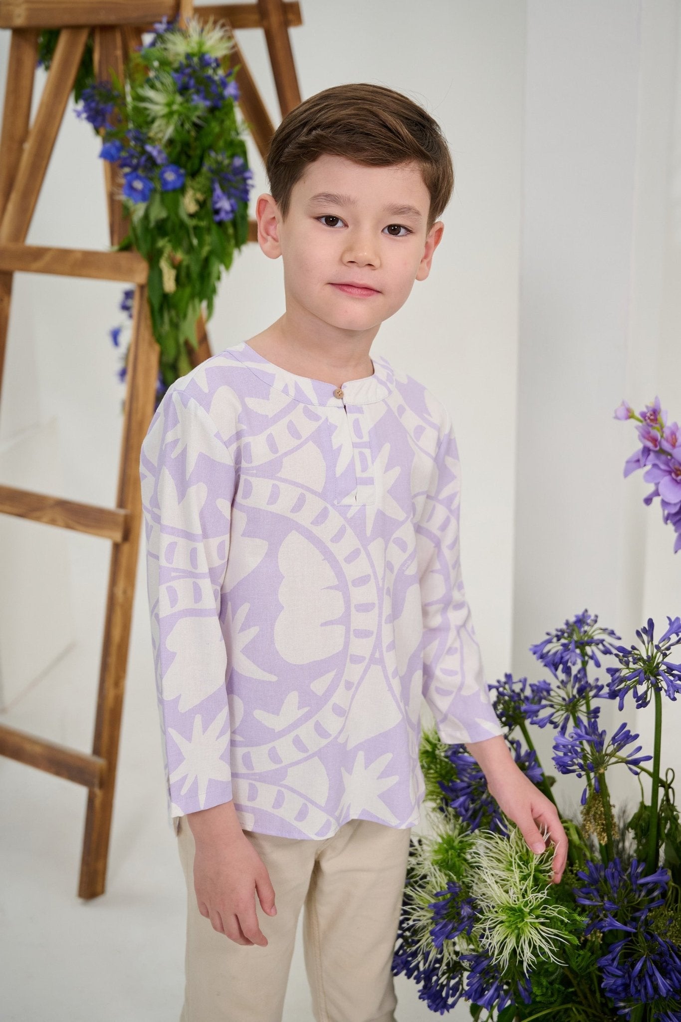 The Musim Collection Boy Teluk Belanga Winter Print - Umbi