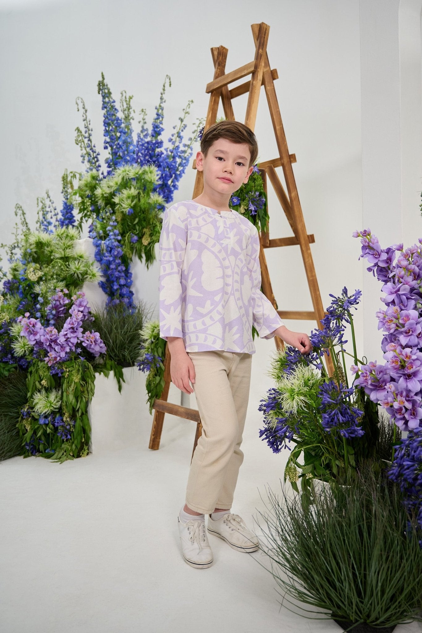 The Musim Collection Boy Teluk Belanga Winter Print - Umbi