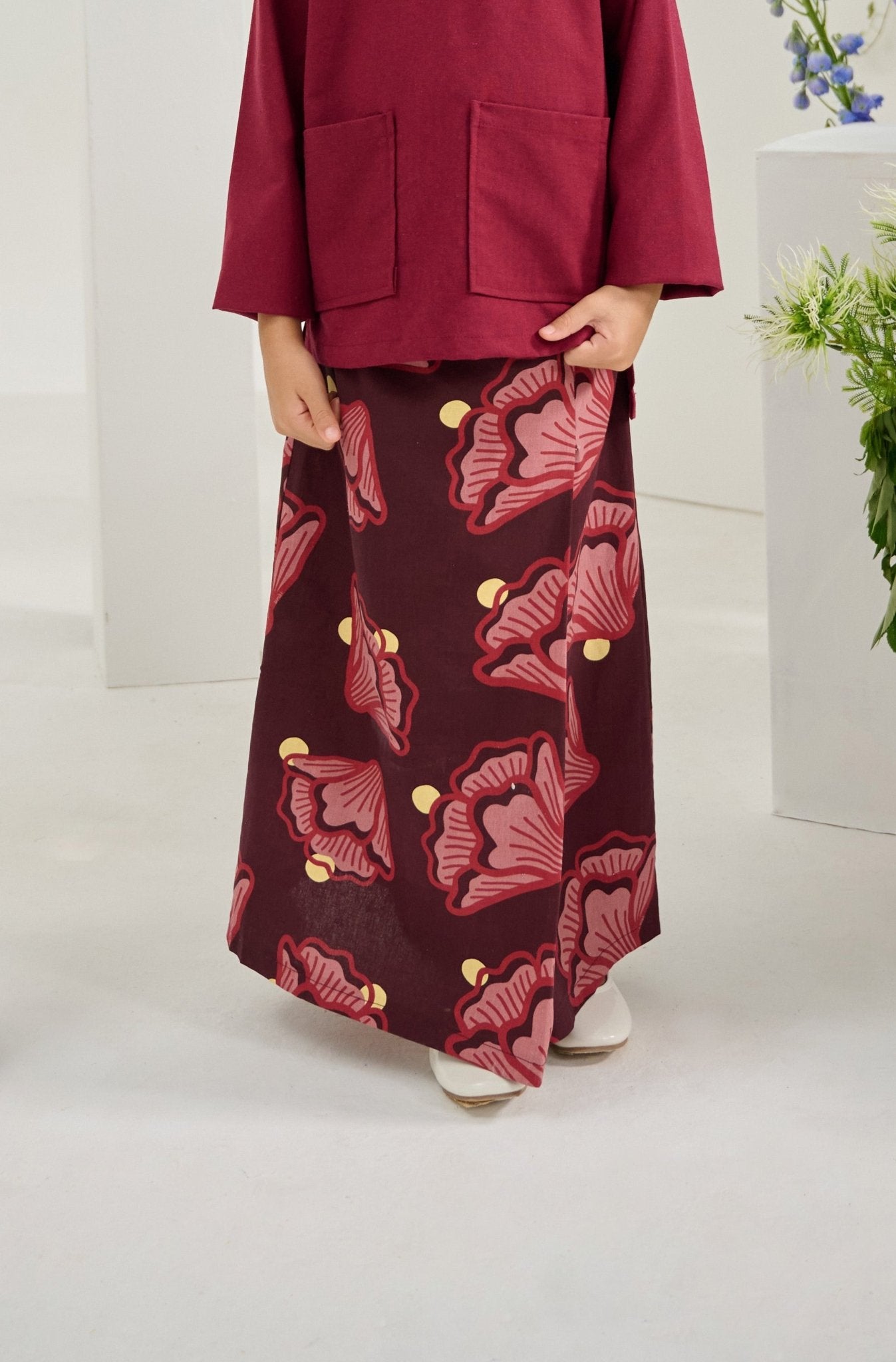 The Musim Collection Girl Classic Skirt Autumn Print - Umbi
