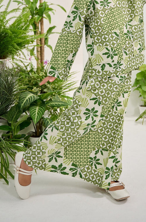 The Musim Collection Girl Classic Skirt Borneo Print