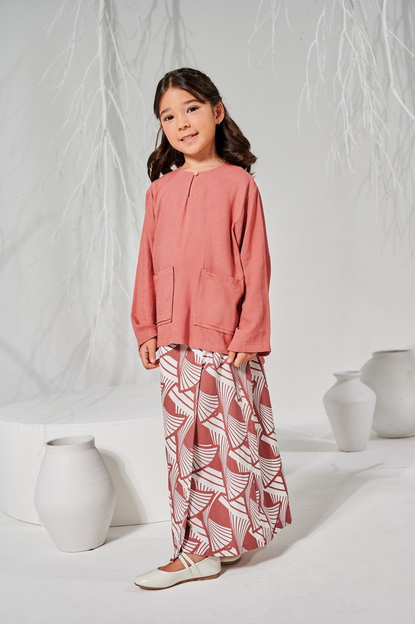 The Musim Collection Girl Classic Skirt Harvest Print - Umbi