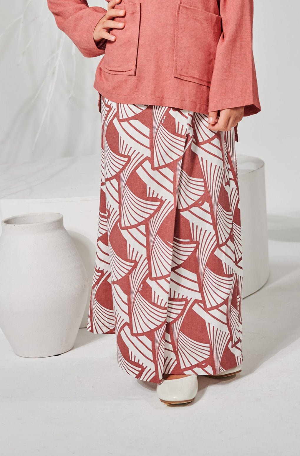 The Musim Collection Girl Classic Skirt Harvest Print - Umbi