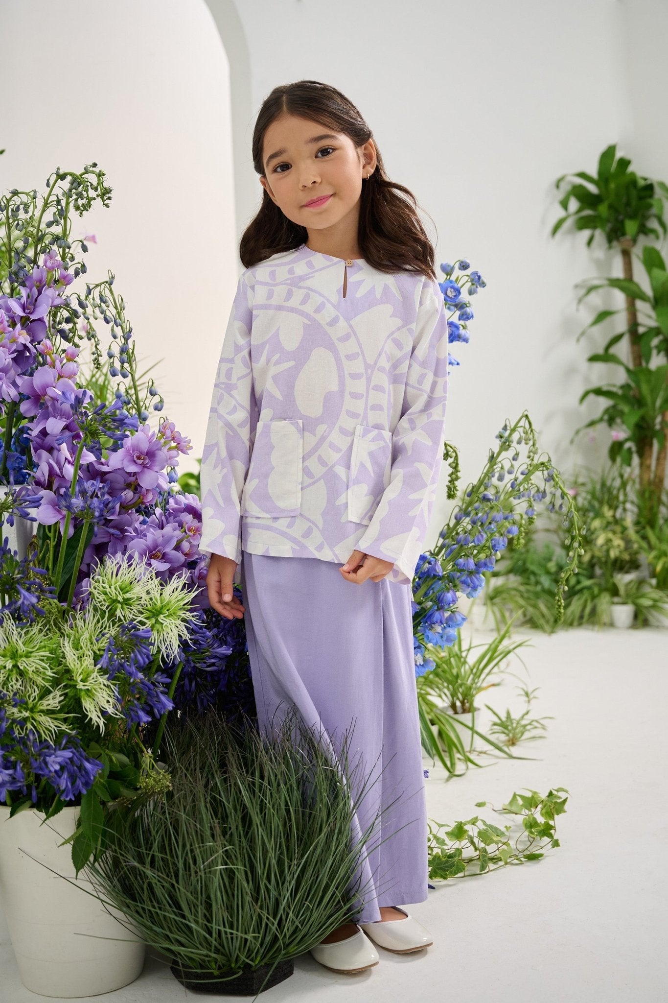 The Musim Collection Girl Classic Skirt Lilac - Umbi