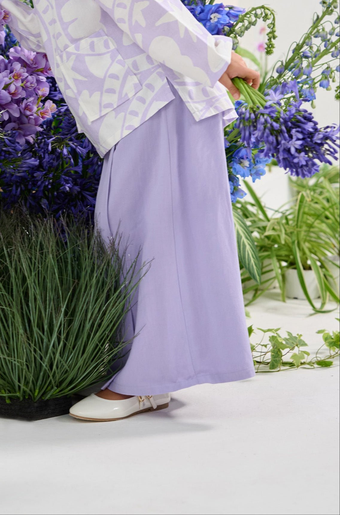 The Musim Collection Girl Classic Skirt Lilac - Umbi