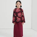 The Musim Collection Girl Kurung Top Autumn Print - Umbi
