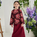 The Musim Collection Girl Kurung Top Autumn Print - Umbi